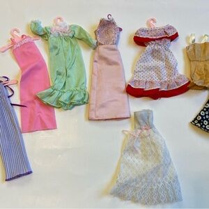 Assorted  Barbie dresses/nightgown